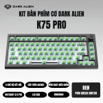 KIT BÀN PHÍM CƠ DARK ALIEN K75 PRO ĐEN POM GREEN SWITCH