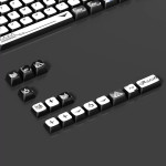 BỘ KEYCAP PUDDING SIDE TRANSPARENT BLACK GUNDAM (PBT/XDA PROFILE/118 PHÍM)