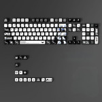 BỘ KEYCAP PUDDING SIDE TRANSPARENT BLACK GUNDAM (PBT/XDA PROFILE/118 PHÍM)