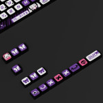 BỘ KEYCAP PUDDING SIDE TRANSPARENT SAKURA EVIL PURPLE (PBT/XDA PROFILE/118 PHÍM)
