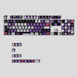 BỘ KEYCAP PUDDING SIDE TRANSPARENT SAKURA EVIL PURPLE (PBT/XDA PROFILE/118 PHÍM)