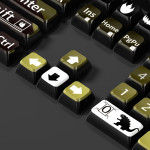 BỘ KEYCAP PUDDING SIDE TRANSPARENT ZAKU GODZILLA (PBT/XDA PROFILE/118 PHÍM)