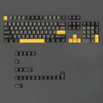 BỘ KEYCAP DARK ALIEN BLACK GOLD (PBT/OEM PROFILE/128 PHÍM)