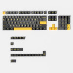 BỘ KEYCAP DARK ALIEN BLACK GOLD (PBT/OEM PROFILE/128 PHÍM)