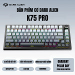 BÀN PHÍM CƠ DARK ALIEN K75 PRO GRADIENT SERIES POM GREEN SWITCH