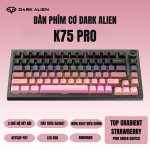 BÀN PHÍM CƠ DARK ALIEN K75 PRO GRADIENT SERIES POM GREEN SWITCH