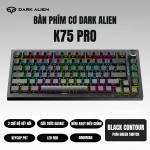 BÀN PHÍM CƠ DARK ALIEN K75 PRO CONTOUR GRADIENT SERIES POM GREEN SWITCH