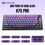 BÀN PHÍM CƠ DARK ALIEN K75 PRO CONTOUR GRADIENT SERIES POM GREEN SWITCH