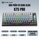 BÀN PHÍM CƠ DARK ALIEN K75 PRO CONTOUR GRADIENT SERIES POM GREEN SWITCH