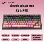 BÀN PHÍM CƠ DARK ALIEN K75 PRO CONTOUR GRADIENT SERIES POM GREEN SWITCH