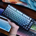 BÀN PHÍM CƠ DARK ALIEN K75 PRO CONTOUR GRADIENT SERIES POM GREEN SWITCH