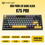 BÀN PHÍM CƠ DARK ALIEN K75 PRO PBT SERIES POM GREEN SWITCH