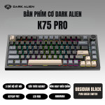 BÀN PHÍM CƠ DARK ALIEN K75 PRO PBT SERIES POM GREEN SWITCH