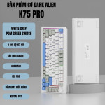 BÀN PHÍM CƠ DARK ALIEN K75 PRO PBT SERIES POM GREEN SWITCH