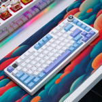 BÀN PHÍM CƠ LEOBOG HI75 WHITE PURPLE LEOBOG GREYWOOD V4 SWITCH