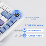 BÀN PHÍM CƠ LEOBOG HI75 WHITE PURPLE LEOBOG GREYWOOD V4 SWITCH