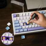 BÀN PHÍM CƠ LEOBOG HI75 WHITE PURPLE LEOBOG GREYWOOD V4 SWITCH