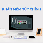 BÀN PHÍM CƠ LEOBOG HI75 WHITE PURPLE LEOBOG GREYWOOD V4 SWITCH