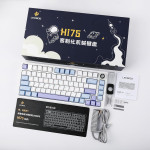 BÀN PHÍM CƠ LEOBOG HI75 WHITE PURPLE LEOBOG GREYWOOD V4 SWITCH