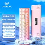 BÀN PHÍM CƠ AULA F108 PINK GRADIENT WIND SPIRIT SWITCH