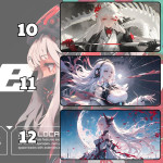 LÓT CHUỘT WARRIOR AI GIRL CỠ LỚN SIZE 90X40 DÀY 5MM
