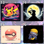LÓT CHUỘT POKEMON GAMING SIZE 35X30 DÀY 3MM