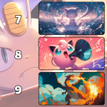 LÓT CHUỘT POKEMON CỠ LỚN SIZE 90X40 DÀY 3MM