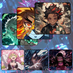 LÓT CHUỘT DEMON SLAYER GAMING SIZE 45X40 DÀY 3MM