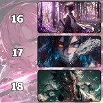 LÓT CHUỘT DEMON SLAYER CỠ LỚN SIZE 60X35 DÀY 3MM