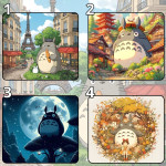 LÓT CHUỘT TOTORO GAMING SIZE 45X40 DÀY 3MM