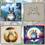 LÓT CHUỘT TOTORO GAMING SIZE 45X40 DÀY 3MM
