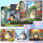 LÓT CHUỘT TOTORO GAMING SIZE 45X40 DÀY 3MM