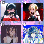 LÓT CHUỘT ANIME GIRL GAMING SIZE 45X40 DÀY 3MM