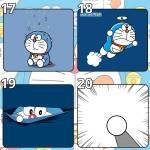 LÓT CHUỘT DORAEMON GAMING SIZE 35X30 DÀY 3MM