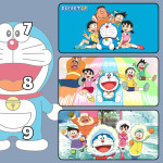 LÓT CHUỘT DORAEMON CỠ LỚN SIZE 120X60 DÀY 3MM