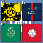 LÓT CHUỘT CLB BÓNG ĐÁ SIZE 26X21 DÀY 3MM