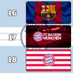 LÓT CHUỘT CLB BÓNG ĐÁ CỠ LỚN SIZE 90X40 DÀY 5MM