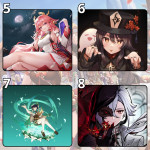 LÓT CHUỘT GENSHIN IMPACT SIZE 26X21 DÀY 3MM