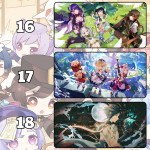 LÓT CHUỘT GENSHIN IMPACT CỠ LỚN SIZE 90X40 DÀY 5MM