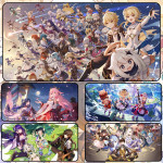 LÓT CHUỘT GENSHIN IMPACT CỠ LỚN SIZE 120X60 DÀY 3MM