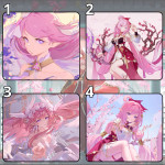 LÓT CHUỘT HONKAI IMPACT SIZE 26X21 DÀY 3MM