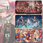 LÓT CHUỘT HONKAI IMPACT CỠ LỚN SIZE 120X60 DÀY 3MM