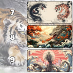 LÓT CHUỘT LINH VẬT PHONG THỦY CỠ LỚN SIZE 90X40 DÀY 3MM