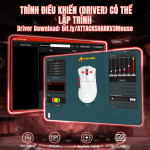CHUỘT ATTACK SHARK V3 MULTI MODES WHITE (PAW3311/65G)