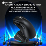 CHUỘT ATTACK SHARK V3 PRO MULTI MODES BLACK (PAW3311/65G)