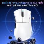 CHUỘT ATTACK SHARK V3 PRO MULTI MODES BERRY RED (PAW3311/65G)