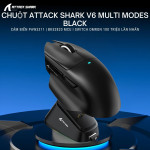 CHUỘT ATTACK SHARK V6 MULTI MODES BLACK (PAW3311/65G)
