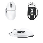 CHUỘT ATTACK SHARK V6 MULTI MODES WHITE (PAW3311/65G)