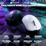 CHUỘT ATTACK SHARK X8 ULTIMATE 8K MULTI MODES ĐEN (PAW3950MAX/55G)