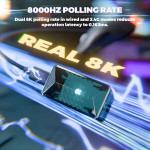 CHUỘT ATTACK SHARK X8 ULTIMATE 8K MULTI MODES TRẮNG (PAW3950MAX/55G)